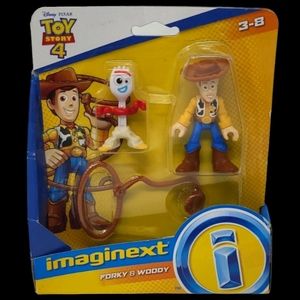 NEW - TOY STORY 4 FORKY AND WOODY IMAGINEXT